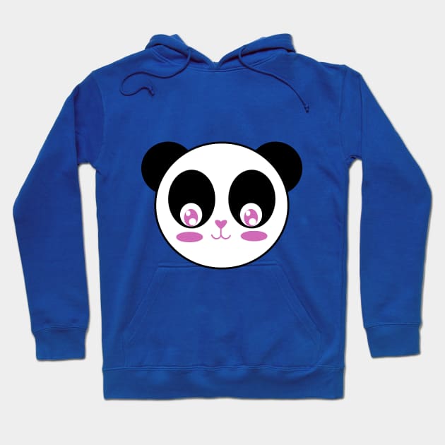 Kawaii Cute Panda Pattern Hoodie by TintedRed